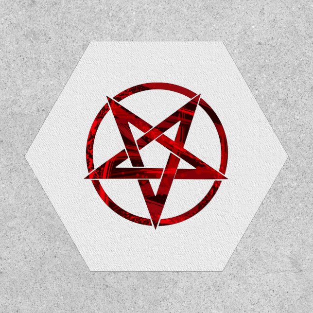 Red Devil Pentagram Patch (Front)
