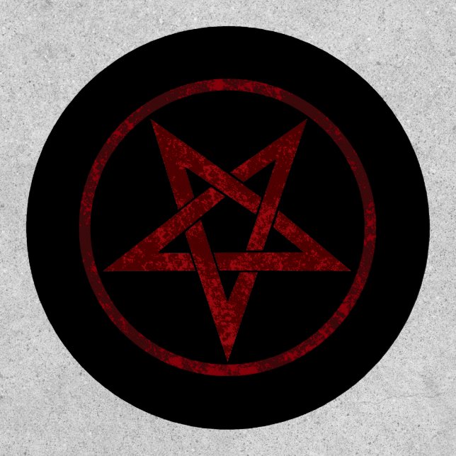 Red Devil Pentagram Patch (Front)