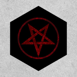 Red Devil Pentagram Patch