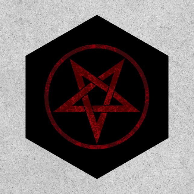 Red Devil Pentagram Patch (Front)