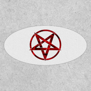 Red Devil Pentagram Patch
