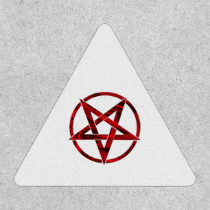 Red Devil Pentagram Patch