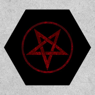 Red Devil Pentagram Patch