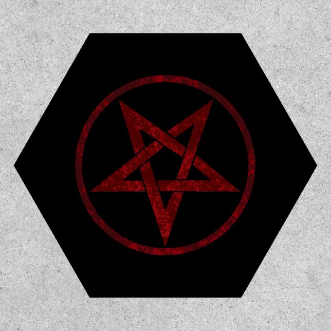 Red Devil Pentagram Patch (Front)