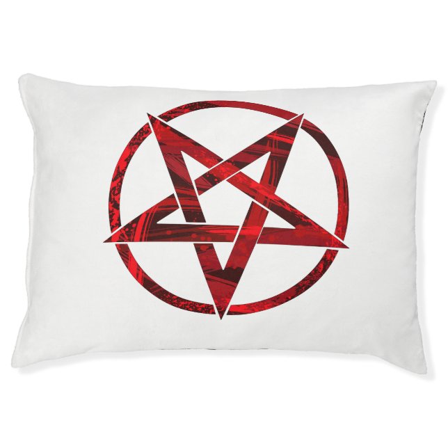 Red Devil Pentagram Pet Bed (Front)