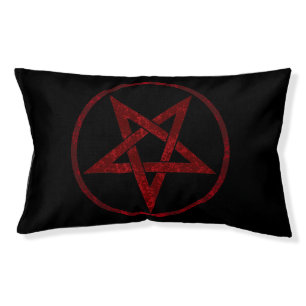 Red Devil Pentagram Pet Bed