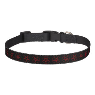 Red Devil Pentagram Pet Collar