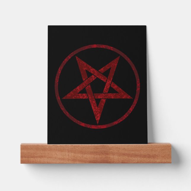 Red Devil Pentagram Picture Ledge (Front)