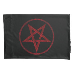 Red Devil Pentagram Pillow Case