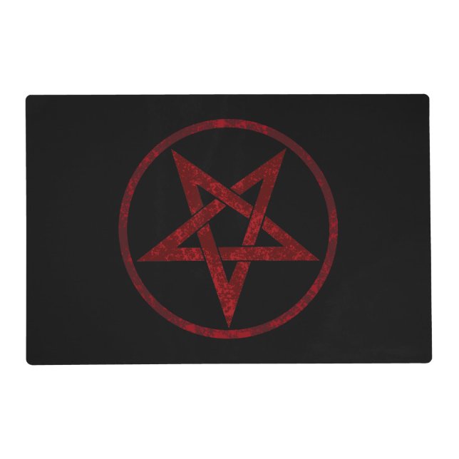 Red Devil Pentagram Placemat (Front)