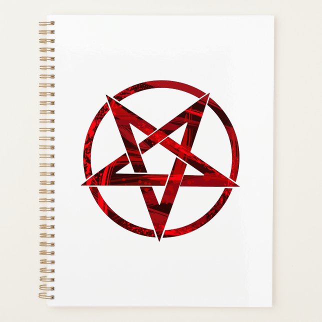 Red Devil Pentagram Planner (Front)