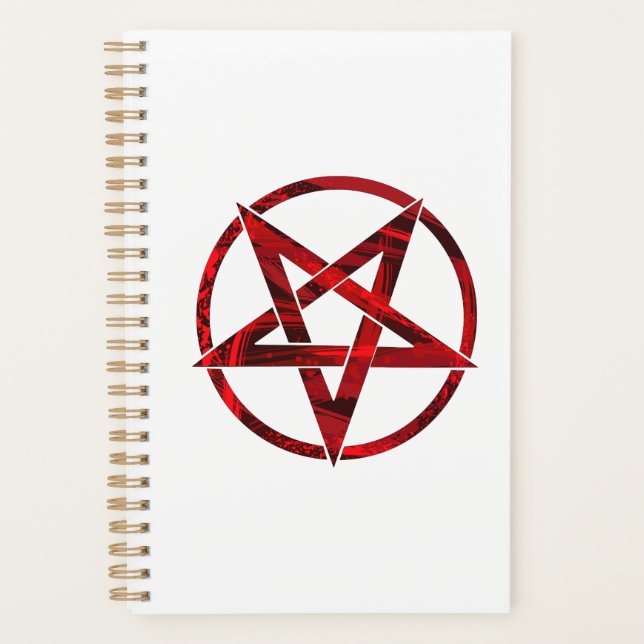 Red Devil Pentagram Planner (Front)