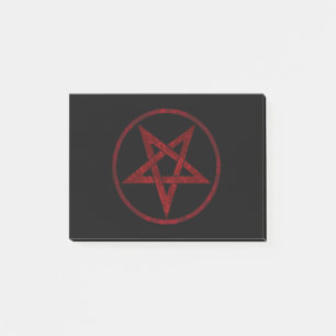 Red Devil Pentagram Post-it Notes