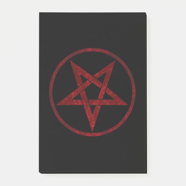 Red Devil Pentagram Post-it Notes (Front)