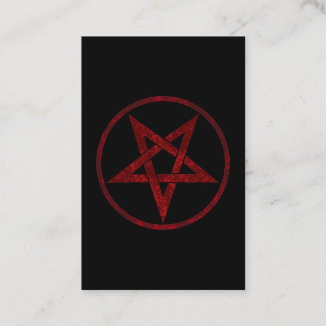 Red Devil Pentagram Referral Card (Front)