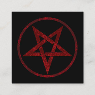 Red Devil Pentagram Referral Card