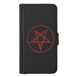 Red Devil Pentagram Samsung Galaxy S5 Wallet Case