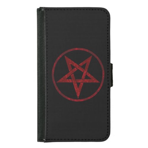 Red Devil Pentagram Samsung Galaxy S5 Wallet Case