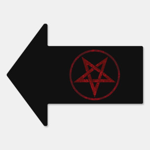 Red Devil Pentagram Sign