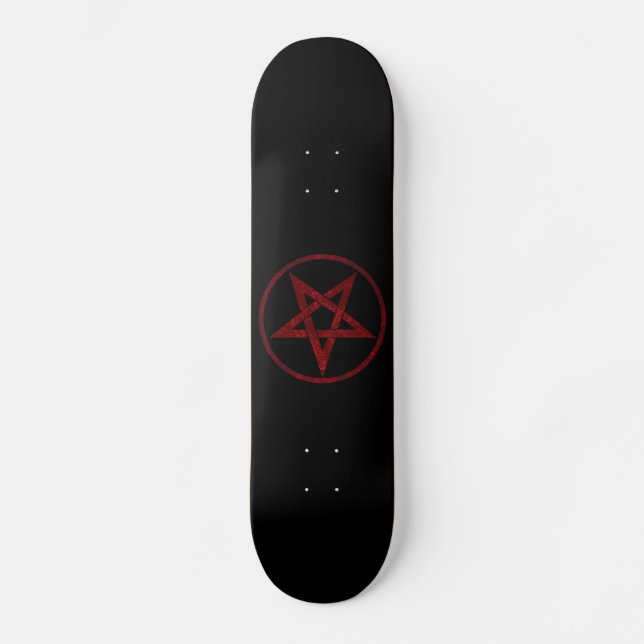 Red Devil Pentagram Skateboard (Front)