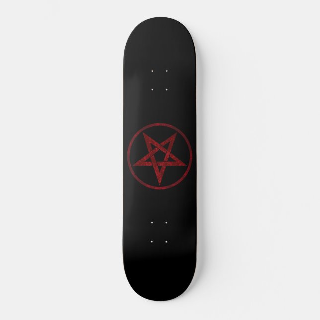 Red Devil Pentagram Skateboard (Front)