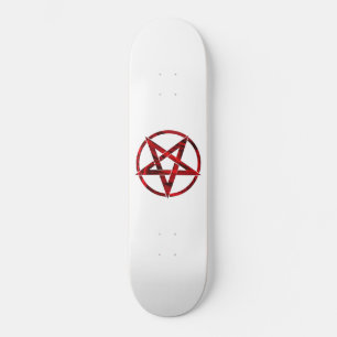 Red Devil Pentagram Skateboard