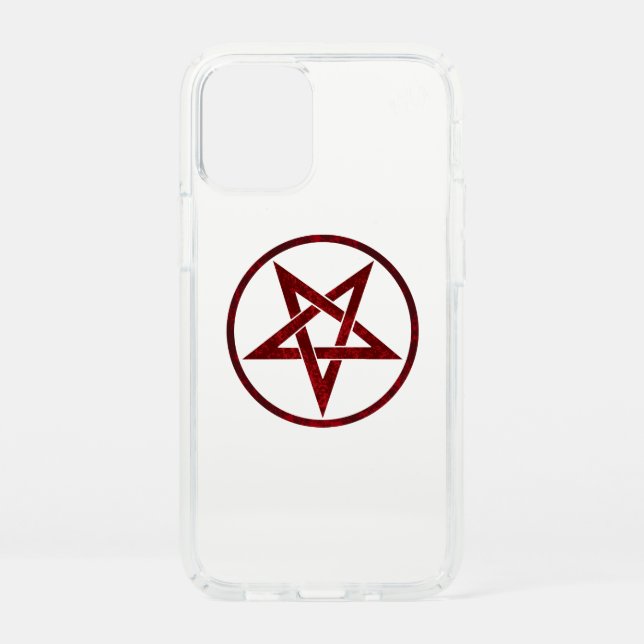 Red Devil Pentagram Speck iPhone 12 Mini Case (Front)