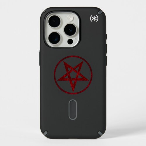 Red Devil Pentagram iPhone 15 Pro Case