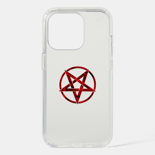 Red Devil Pentagram Speck iPhone Case (Front)