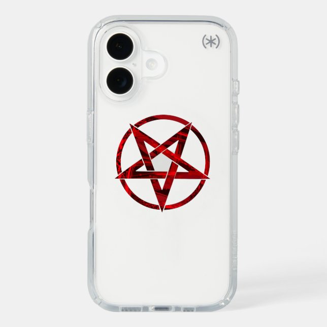 Red Devil Pentagram Speck iPhone Case (Front)