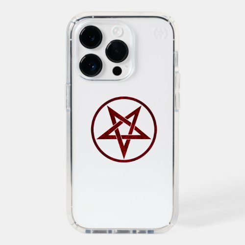 Red Devil Pentagram Speck iPhone 14 Pro Case