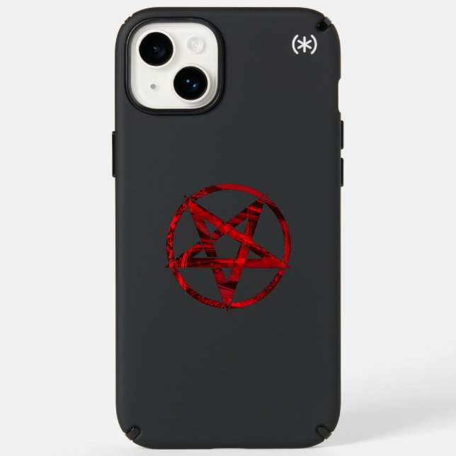 Red Devil Pentagram Speck iPhone Case (Front)