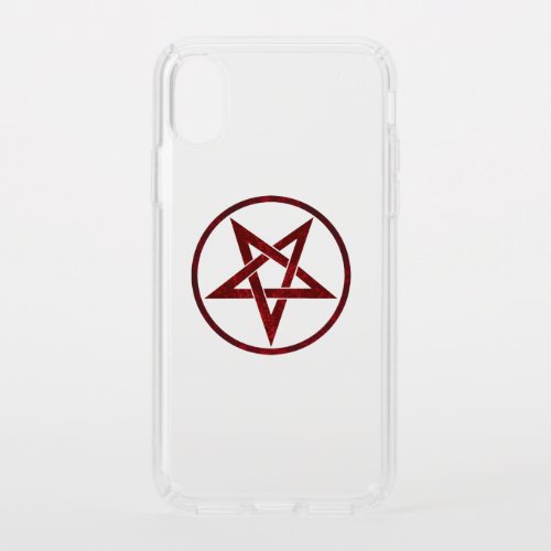 Red Devil Pentagram Speck iPhone XS Case