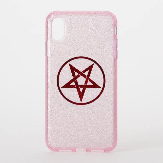 Red Devil Pentagram Speck iPhone XS Max Case (Front)