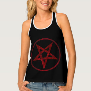 Red Devil Pentagram Tank Top