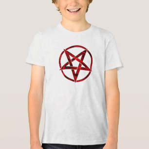 Red Devil Pentagram Tri-Blend Shirt
