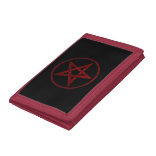 Red Devil Pentagram Tri-fold Wallet