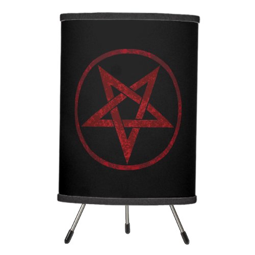 Red Devil Pentagram Tripod Lamp