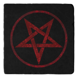 Red Devil Pentagram Trivet