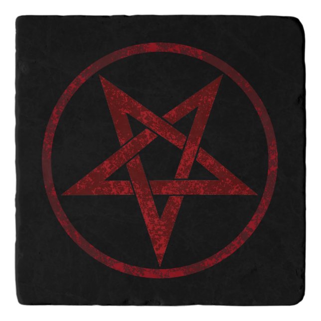 Red Devil Pentagram Trivet (Front)