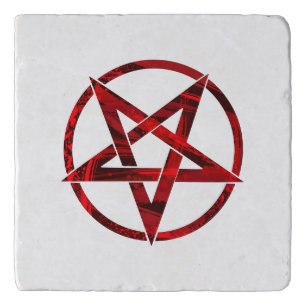 Red Devil Pentagram Trivet