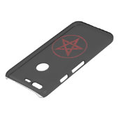 Red Devil Pentagram Uncommon Google Pixel Case (Top)