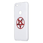 Red Devil Pentagram Uncommon Google Pixel Case (Back/Left)
