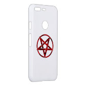 Red Devil Pentagram Uncommon Google Pixel Case (Back/Right)