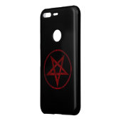 Red Devil Pentagram Uncommon Google Pixel Case (Back/Left)
