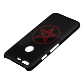 Red Devil Pentagram Uncommon Google Pixel Case (Top)
