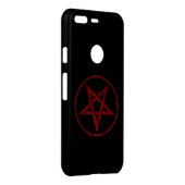Red Devil Pentagram Uncommon Google Pixel Case (Back/Right)