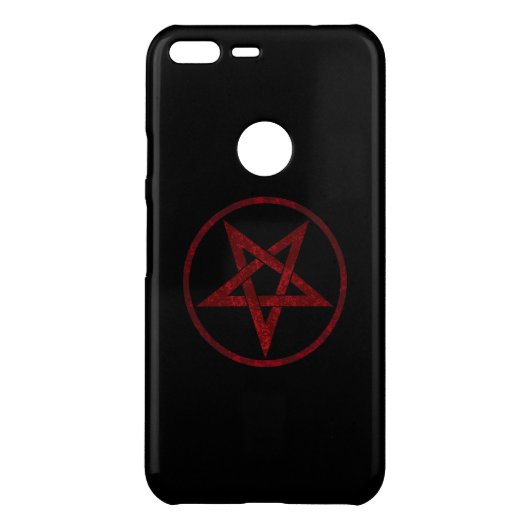 Red Devil Pentagram Uncommon Google Pixel XL Case (Back)