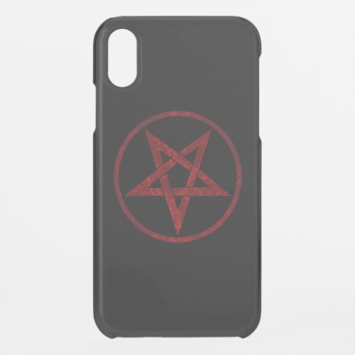 Red Devil Pentagram iPhone XR Case