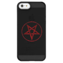 Red Devil Pentagram Permafrost iPhone SE/5/5s Case